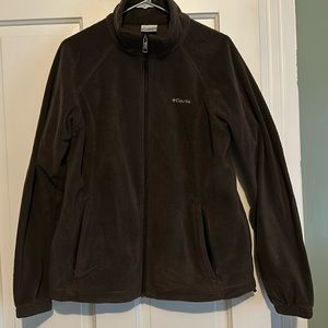 Chocolate brown zip up jacket